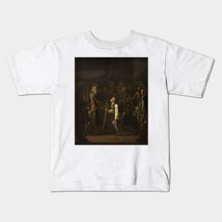 The Potuans are Surprised to See Niels Klim Genuflect in Front of the Wise Prince by Nicolai Abildgaard Kids T-Shirt